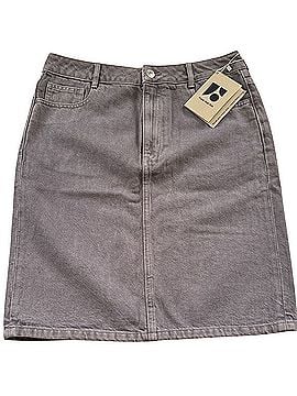 Frank & Oak A-Line Denim Skirt Active Skirt (view 1)