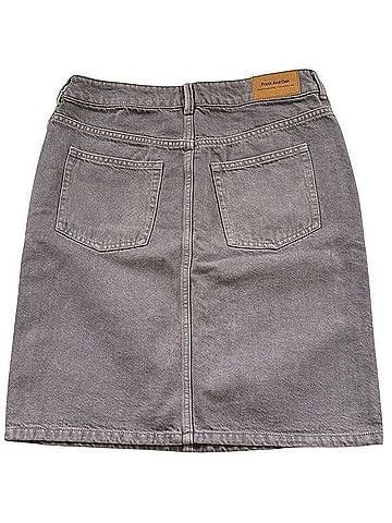 Frank & Oak A-Line Denim Skirt Active Skirt (view 2)