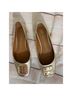 Tory Burch 100% Leather Solid Gold Flats Size 5 1/2 - photo 6