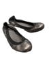 Stuart Weitzman Snake Print Gray Black Flats Size 9 1/2 - photo 1