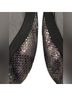 Stuart Weitzman Snake Print Gray Black Flats Size 9 1/2 - photo 5