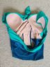 Summersalt Color Block Teal Blue One Piece Swimsuit Size 10 - photo 4
