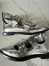 ALLSAINTS 100% Leather Solid Silver Flats Size EU 37 - photo 8