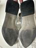 ALLSAINTS 100% Leather Solid Silver Flats Size EU 37 - photo 5