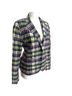J.Crew 100% Cotton 100% Acetate Plaid Multi Color Blazer Size 0X - photo 3