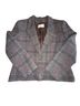 Pendleton 100% Wool Plaid Brown Blue Blazer Size 12 - photo 1