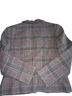 Pendleton 100% Wool Plaid Brown Blue Blazer Size 12 - photo 8