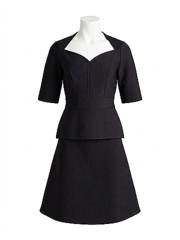 Nicole Miller Lucy Knit Sweetheart Top in Very Black (view 1)