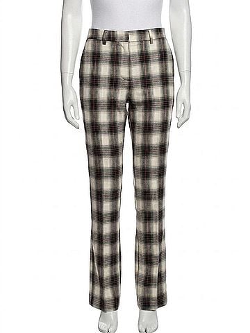 Steve Madden Waverly Plaid Pants in Black/White (view 1)