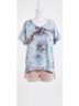 Umgee Blue Tie Dye Top in Sky Size S - photo 1
