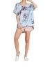 Umgee Blue Tie Dye Top in Sky Size S - photo 2