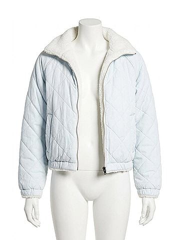 Bella Dahl Skye Reversible Quilted Jacket in Vintage Frost Wash (view 1)