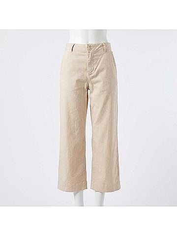 Bella Dahl Saige Wide Leg Crop Pants in Samba Sand (view 1)