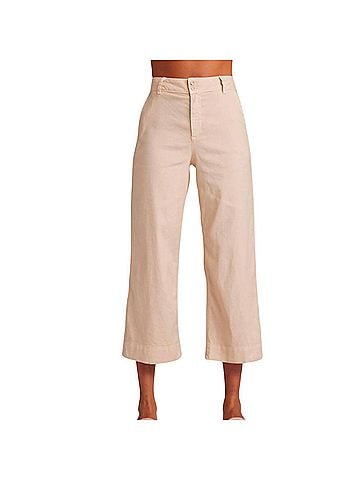 Bella Dahl Saige Wide Leg Crop Pants in Samba Sand (view 2)