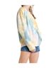 Umgee Yellow Raglan Sleeve Raw Edged Top in Multi Size M - photo 3