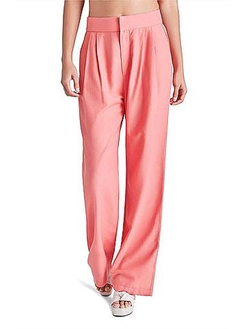 Steve Madden Isabella Wide Leg Pant in Coral Pink (view 2)