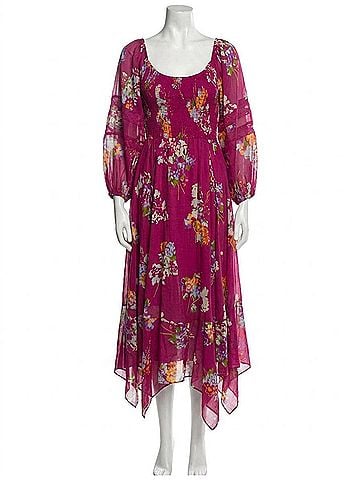 Free People Morning Glory Maxi Dress in Earth Red Combo (view 1)
