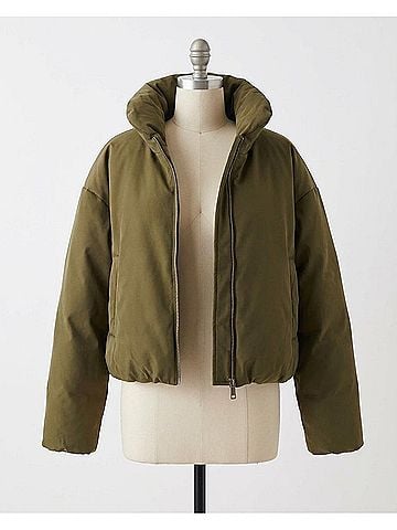 Steve Madden Stratton Zip Jacket in Olive (view 1)