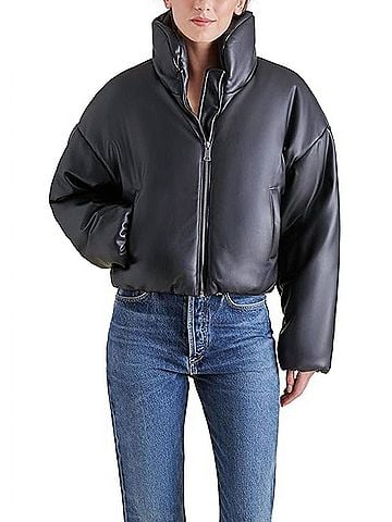 Steve Madden Stratton Zip Jacket in Black (view 2)