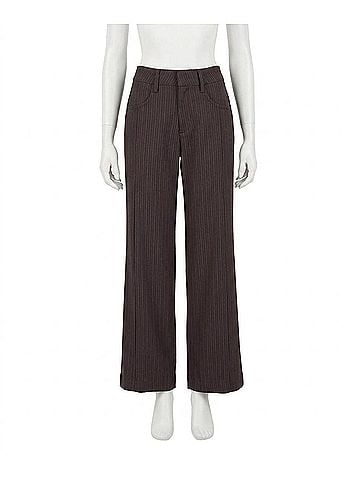 Kut from the Kloth Charlotte High Rise Wide Leg Pant in Chocolate (view 1)