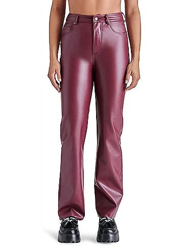 Steve Madden Loren Pant in Cordovan (view 2)