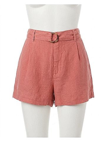 Bella Dahl D-Ring Sash Belt Short in Safi Coral (view 1)