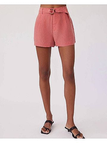 Bella Dahl D-Ring Sash Belt Short in Safi Coral (view 2)