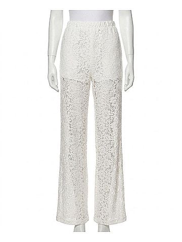 Steve Madden Venetia Lace Wide Leg Pants in Antique (view 1)