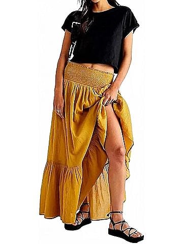 Free People Follow Rivers Convertible Skirt in Cleopatra (view 2)