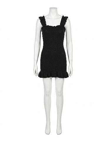 Free People Devyn Sweater Mini Dress in Black (view 1)