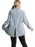 Umgee Blue Button Down Shacket - Plus in Light Denim Size XL - photo 3