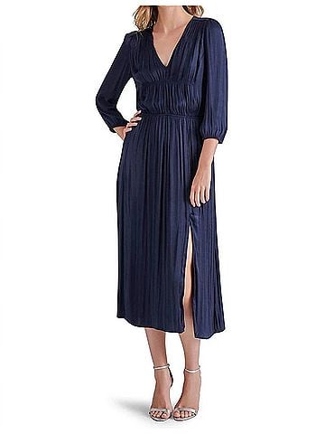 Steve Madden Arlene Midi Dress in Marine (view 2)