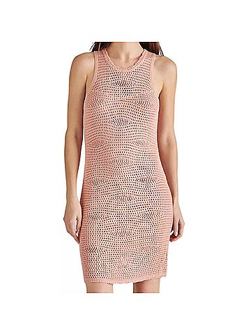 Steve Madden Ronnie Sleeveless Sweater Dress in Blush Pink (view 2)