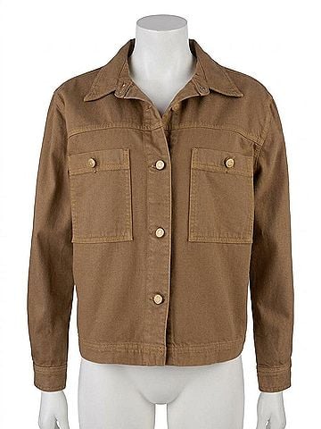 Kut from the Kloth Women's Placid Shirt Jacket in Camel (view 1)