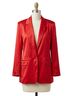 Steve Madden Red Sateen One Button Blazer in Red Size S - photo 1
