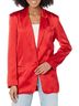 Steve Madden Red Sateen One Button Blazer in Red Size S - photo 2