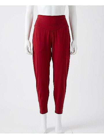 Free People Women's Never Better Strech Sweatpants in Crimson (view 1)