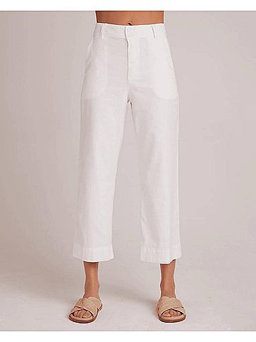 Bella Dahl Saige Wide Leg Crop Pants in White (view 2)