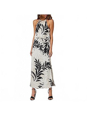 Bella Dahl Women's Maxi Halter Dress in Maui Palm Print (view 2)