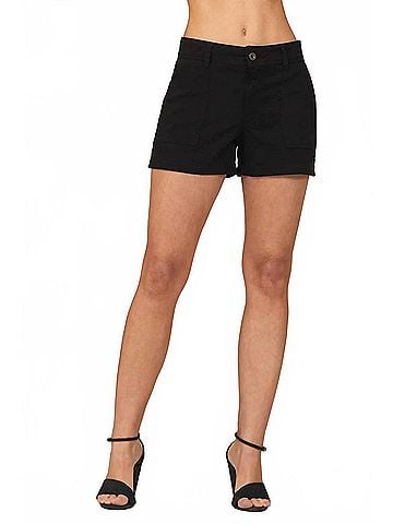 Bella Dahl Poppy Voyage Pocket Short in Black (view 2)