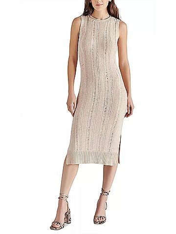Steve Madden Amirah Sweater Dress in Oatmeal (view 2)