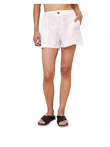 Bella Dahl Poppy Voyage Pocket Short in White (view 2)
