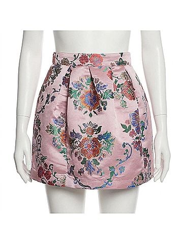 Free People Benjamine Mini Skirt in Pink Combo (view 1)