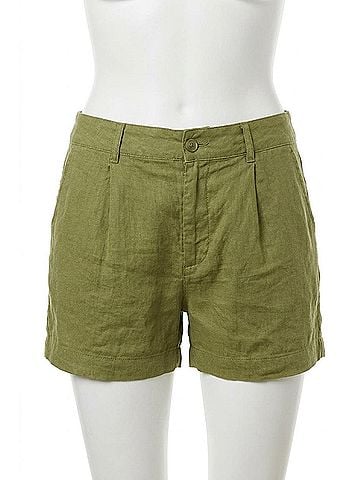 Bella Dahl Hanna Pleated Short in Tropical Olive (view 1)