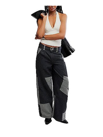 Free People This Or That Trousers in Black (view 2)