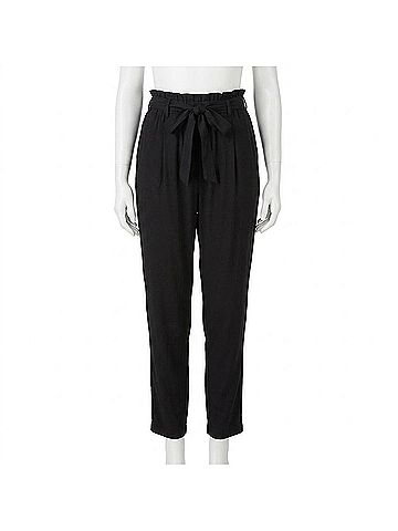 Bella Dahl Women's Belted Trouser in Black (view 1)