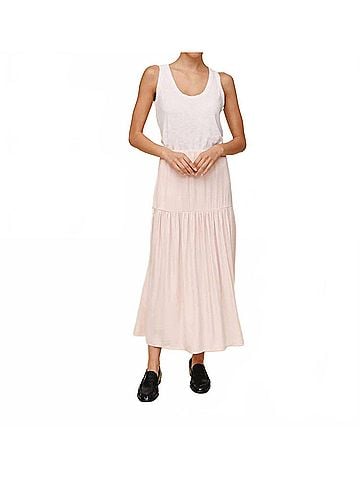 Bella Dahl Drop Waist Ruffle Maxi Skirt in Cherry Blossom (view 2)