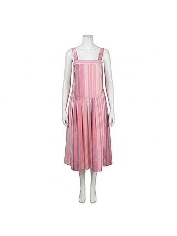 Free People Women's Primavera Striped Midi Dress in Strawberry Combo (view 1)