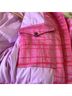 Bogner Plaid Pink Red Jacket Size 12 - photo 9