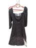 o.p.t Floral Black Cocktail Dress Size 8 - photo 1